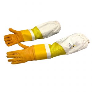 Beekeeping Ventilated Cowhide Gloves Yellow