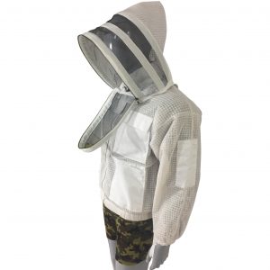 Beekeeping ventilated Jacket Fencing Veil in white